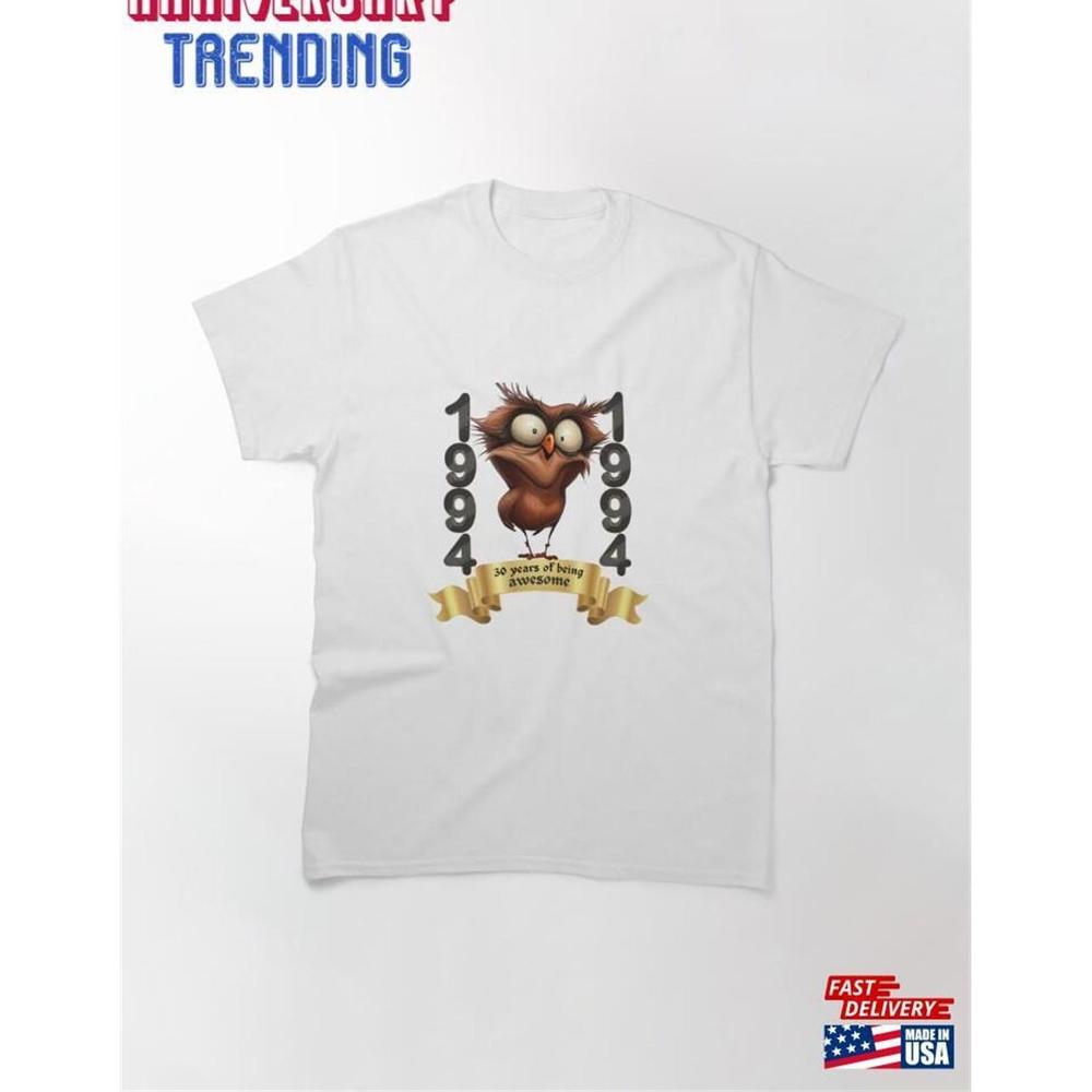 30Th Birthday Art Logo Classic Tshirt Unisex